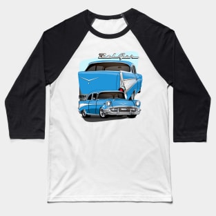 1957 Chevrolet Bel Air Chevy BelAir Trifive Muscle Car Baseball T-Shirt